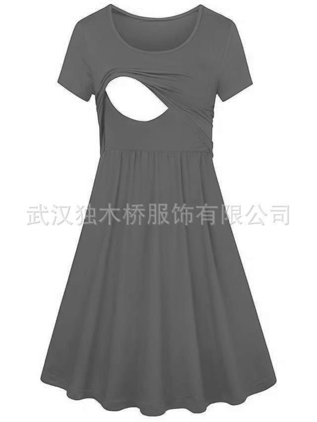 Product Introduction of Trendy Maternity Dresses for Spring/Summer 2025 Stylish Nursing Dresses for New Moms Comfortable and Fashionable maternity hospital sleepwear preggy  outfits breastfeeding  dress maternity  dress  plus  size damit  pang  binyag  ni  mommy 17