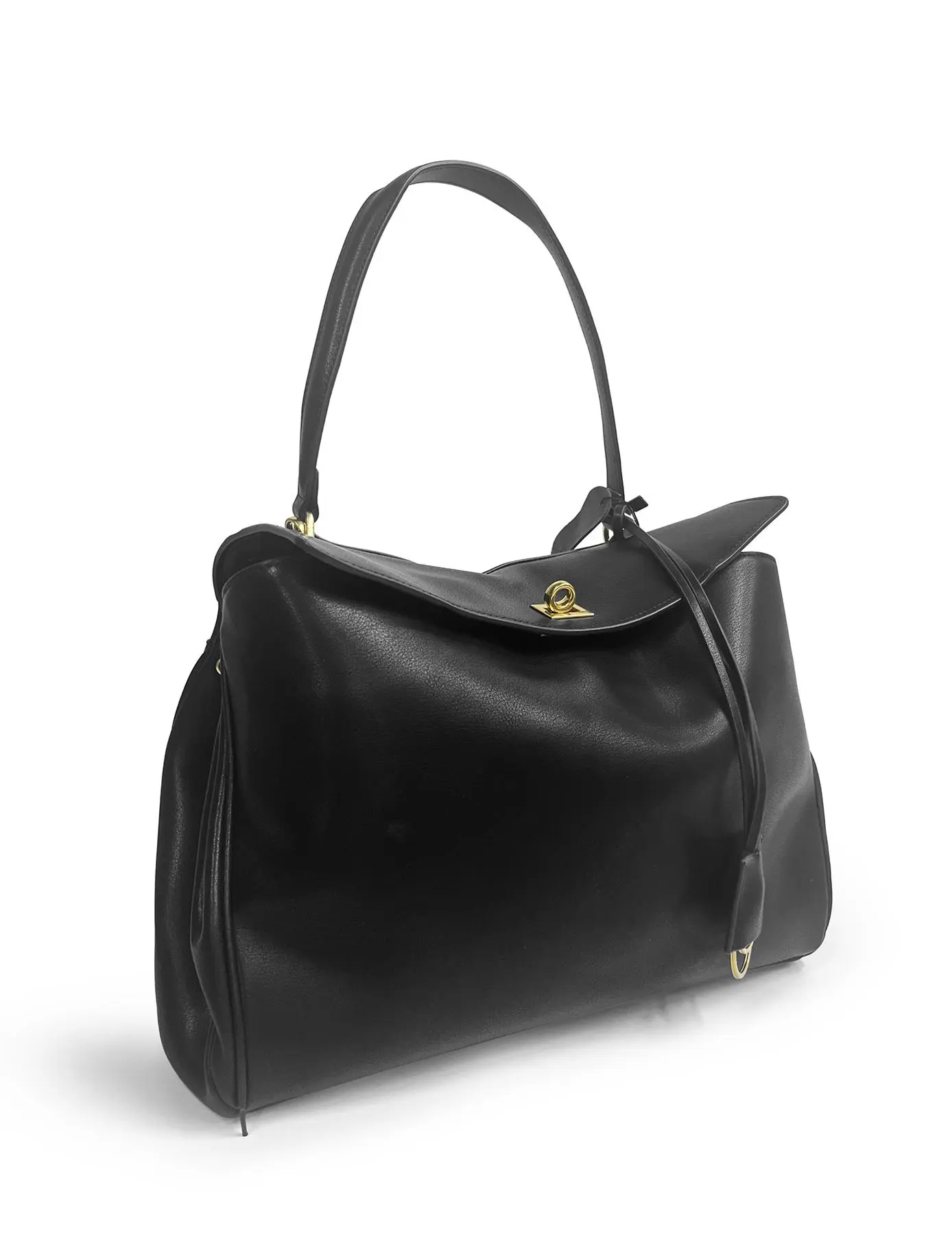 Women's Cowhide Large Capacity Handbags, Fashionable Solid Color Handbag, Casual Trendy Versatile High-quality Daily Commuting Bag