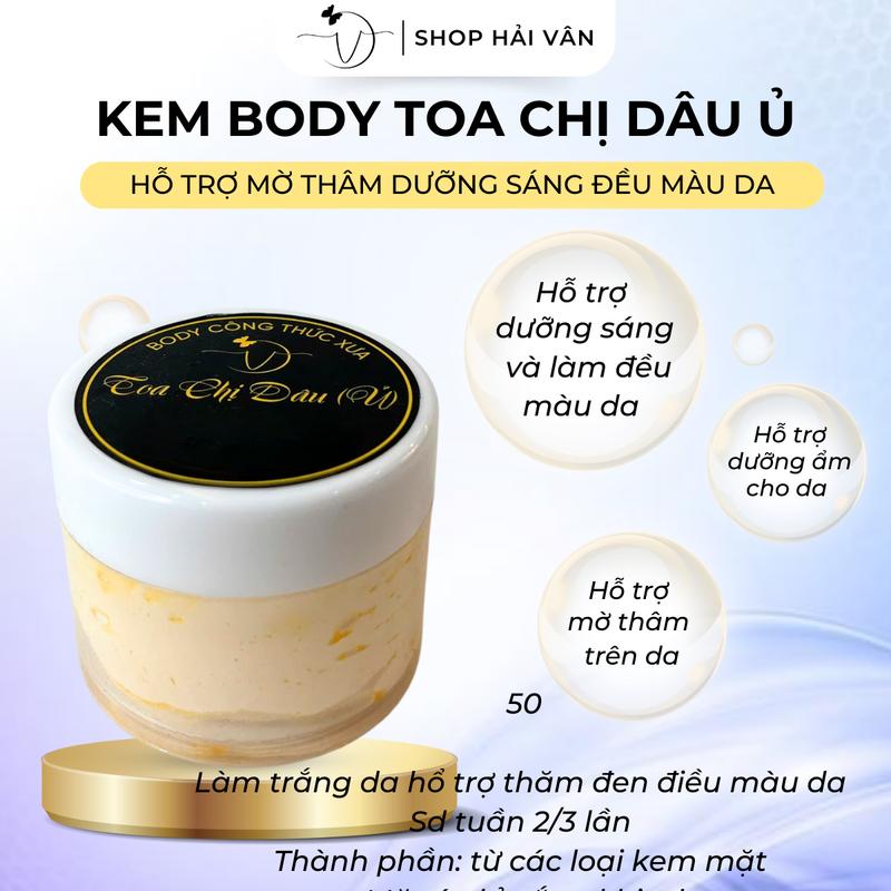 Kem Body Chị Dâu 50g Test Hỗ Trợ Dưỡng Trắng Da Nhanh Mờ Thâm Sạm Đều Màu Da Hải Vân Shop Skincare Chăm Sóc Da Làm Đẹp Da