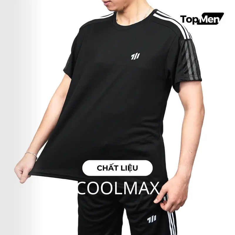 TOPMEN - Bộ thể thao thoáng khí phối lưới dù tay áo và quần độc đáo - đủ size từ 40 đến 80 cân- Sport, Chạy Bộ 4