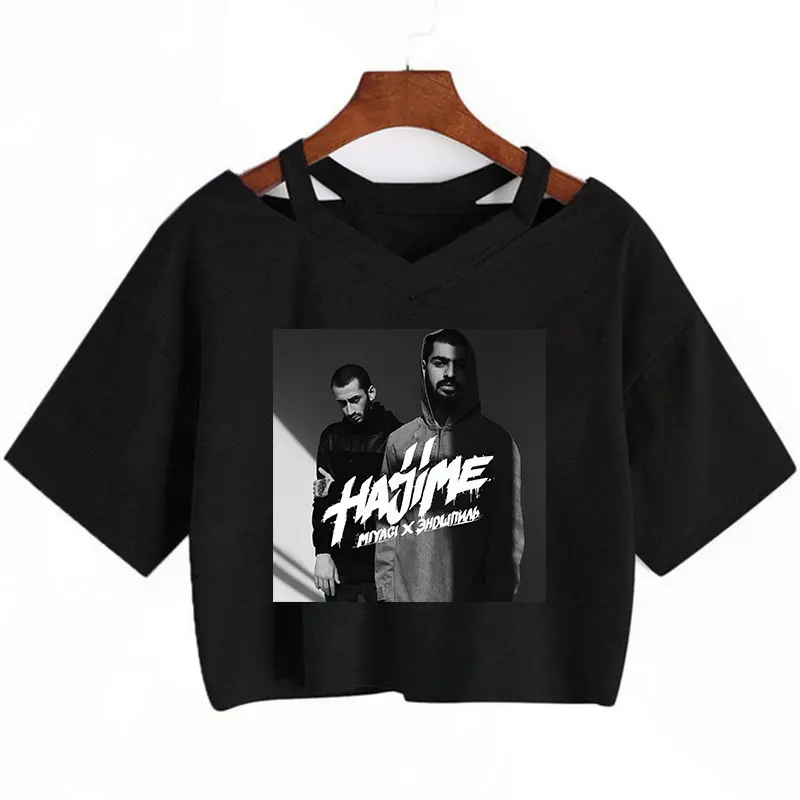 Hajime MiyaGi Russian Band tshirt women couple  vintage 2022 aesthetic y2k clothes t-shirt crop top white t shirt ulzzang