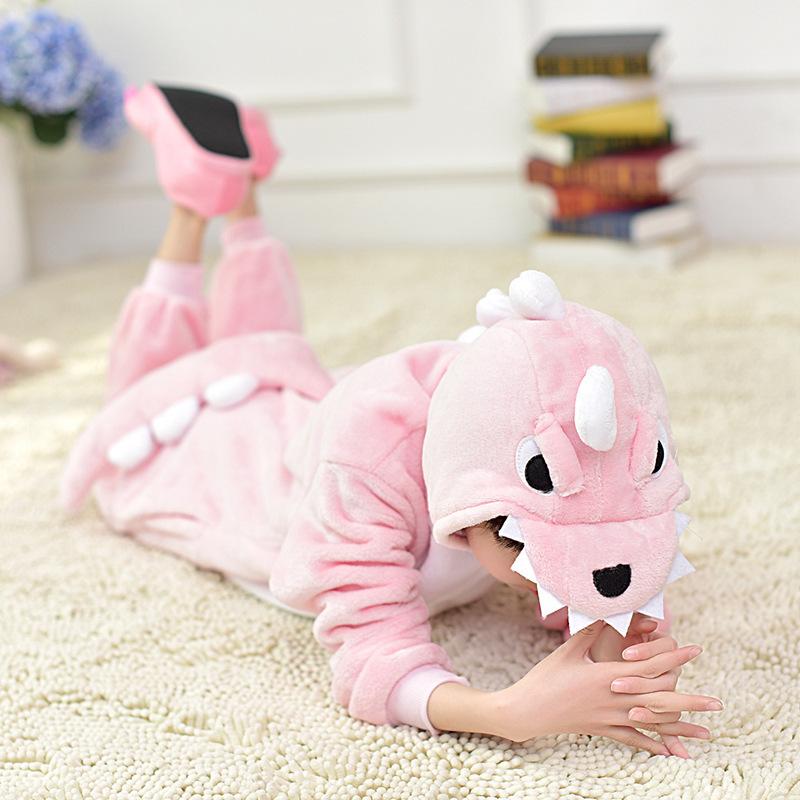 Bộ Đồ thú Khủng Long hồng liền thân lông mịn Pijama dành Cho Người Lớn và Trẻ Em kiểu dáng Động Vật Hoạt Hình Cosplay Đầy Đủ Các Mẫu Mã Kích Cỡ nhiều màu đón giáng sinh HOT độc và lạ 2