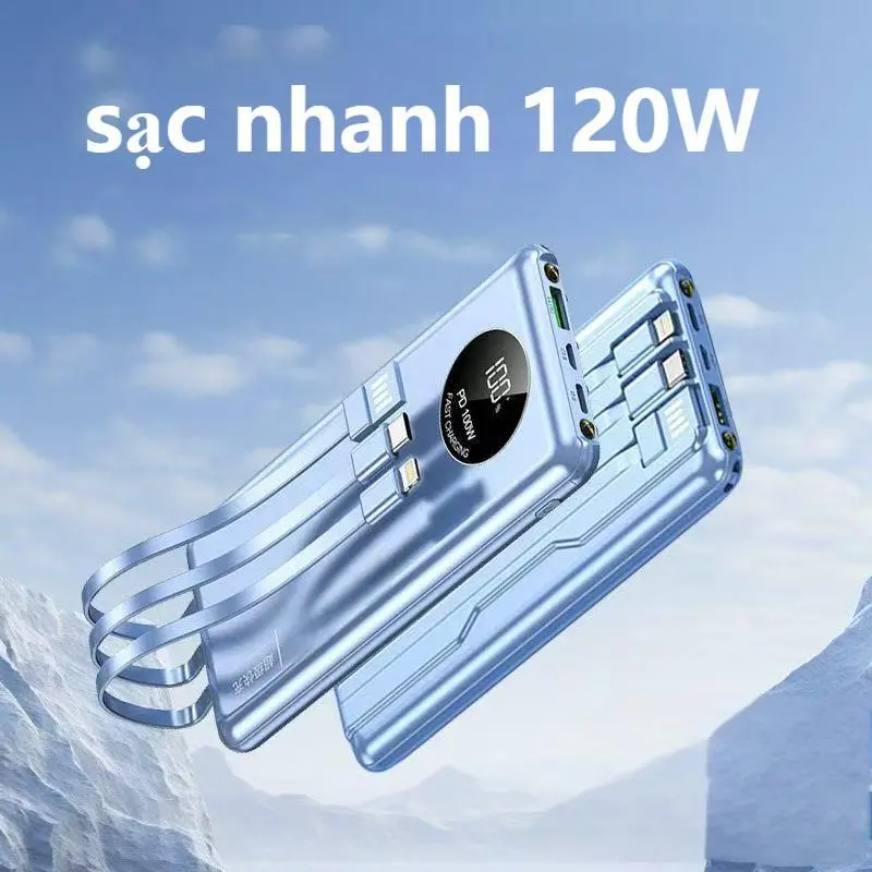 Pin 50.000mAh Sạc Dự Phòng 80.000mAh - Sạc Nhanh 120W, Có Led 4 Chế Độ 1