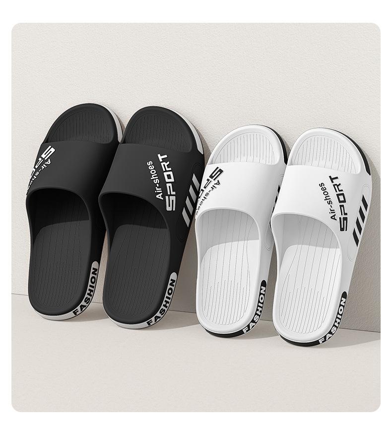 Product Introduction of Deodorant Slippers Men's Summer plus Size 2024 New Indoor Home Sandals Widened Non-Slip Sports Men's Shoes Wholesale 13
