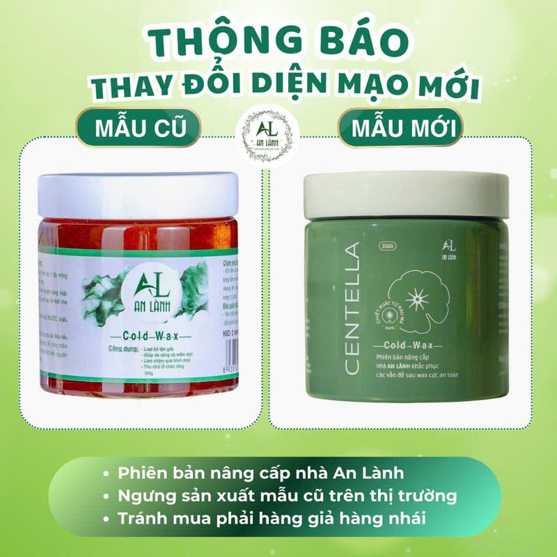 Sáp Wax Lông An Lành PHIÊN BẢN NÂNG CẤP, AL AN LANH - Giật Lông Tận Gốc [ Gồm 1 wax 350gr + 2 que và 50 giấy ]