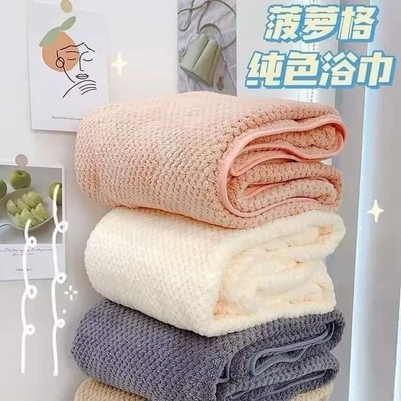Khăn tắm san hô 70x140cm , khăn tắm siêu thấm hút Nhà Tắm 0