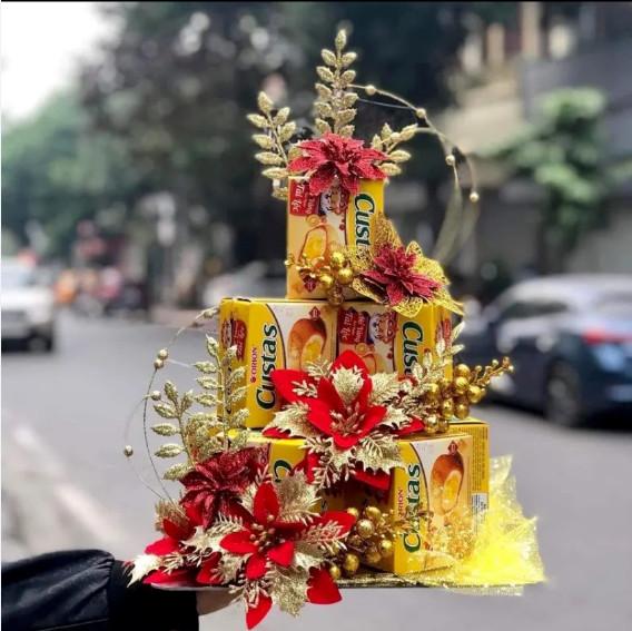 [SET VIP] Set phụ kiện HOA trang trí tháp bánh, tháp nước, tháp oản, Phụ kiện trang trí tết