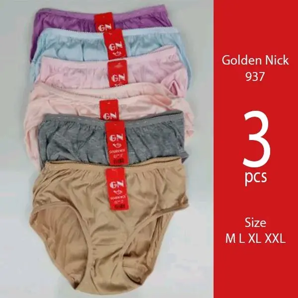 Set 3Pcs GOLDEN NICK 937 939 - Celana Dalam Wanita Set 3Pcs - CD Cewek Terlaris - Pakaian Dalam Wanita | Gudang Daleman Katun 0