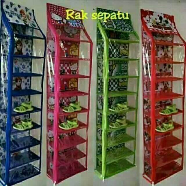 HSO RAK SEPATU 9 susun Resleting- Rak Sepatu Gantung Penyimpanan 0