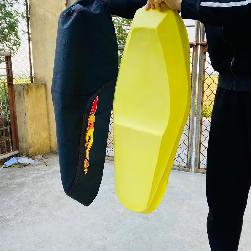 COMBO YÊN MÚT YÊN LIÊN Á + DA YÊN 5D MẪU LỬA CHÁY LẮP WAVE 50,100,110 Cực Đẹp - Phụ Kiện Xe Máy