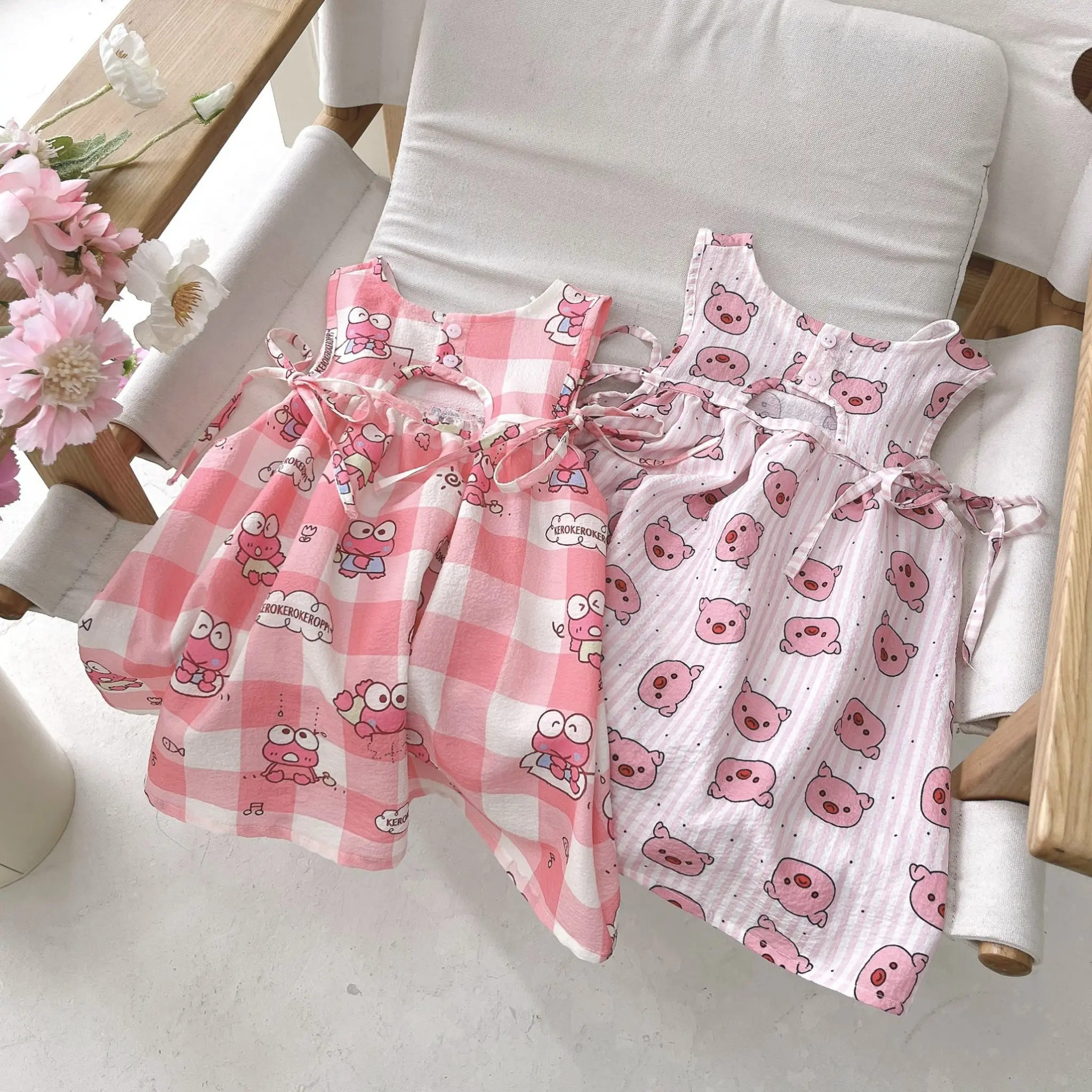 [ Thỏ Tây Kids ] VÁY KHOÉT LƯNG HOẠT HINH NƠ EO _ T14