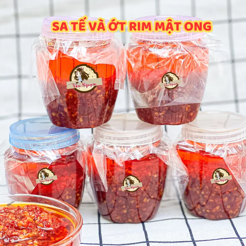 Ớt sa tế tỏi nhà làm cay thơm ngon ĐỘC QUYỀN ăn bánh tráng,hủ tiếu, cơm . Bánh Tráng VÂN NGUYỄN Nước Sốt Gia Vị 0