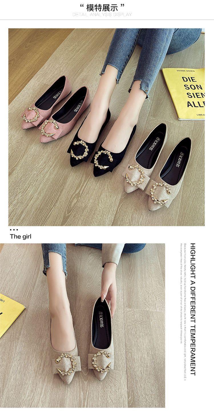 Product Introduction of Giày Đế Bằng, Linh Hoạt, Nữ, Cắt Thấp, Mũi Nhọn, Đế Mềm, Gommino, Thích Hợp Cho Tất Cả Các Mùa, Hàng Mới Về Mùa Thu, Người Có Ảnh Hưởng Trực Tuyến, Giày Cao Gót, 2022 / 24 12