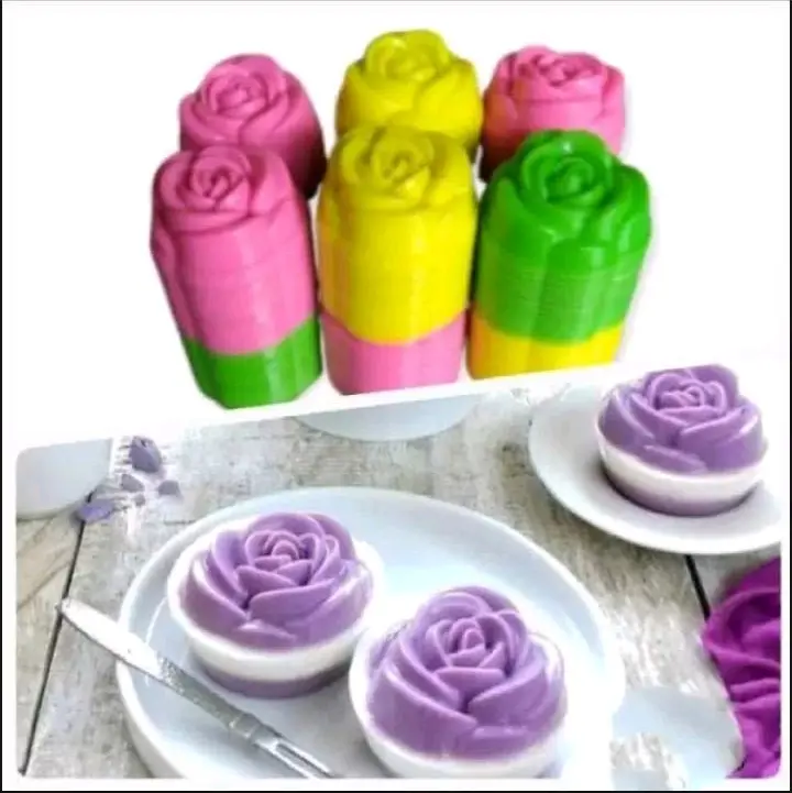 36 pcs cetakan putu ayu / puding / jelly motif mawar