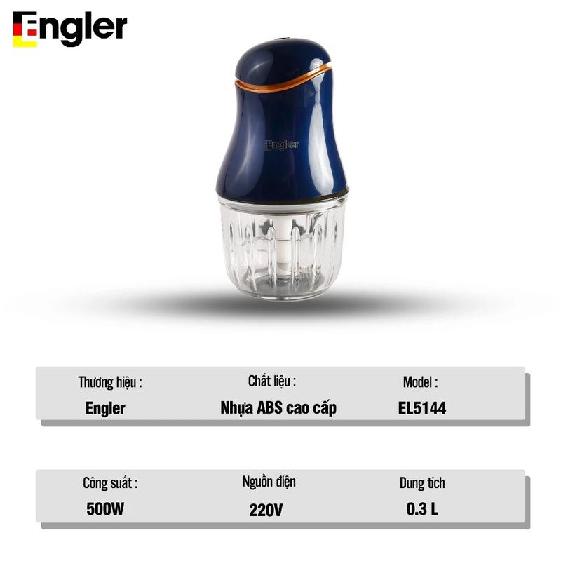 Máy Xay Ăn Dặm Mini Engler EL5144 Cối Thủy Tinh, Máy Xay Thực Phẩm Cho Bé, An Toàn, Tiện Dụng 4