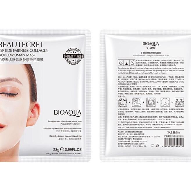 Combo 50-100 Miếng Mặt Nạ Thuỷ Tinh collagen BIOAOUA Dưỡng ẩm Cho Da Nữ 3