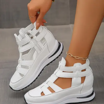 Womens Platform Wedge Sneakers Women's Wedge Heel Sneakers In