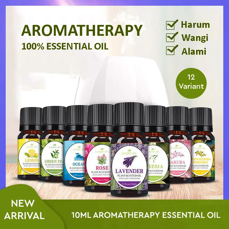 AROMATHERAPY ESSENTIAL OIL Minyak Diffuser | Minyak Esensial | Aromaterapi | Pengharum Ruangan Lavender