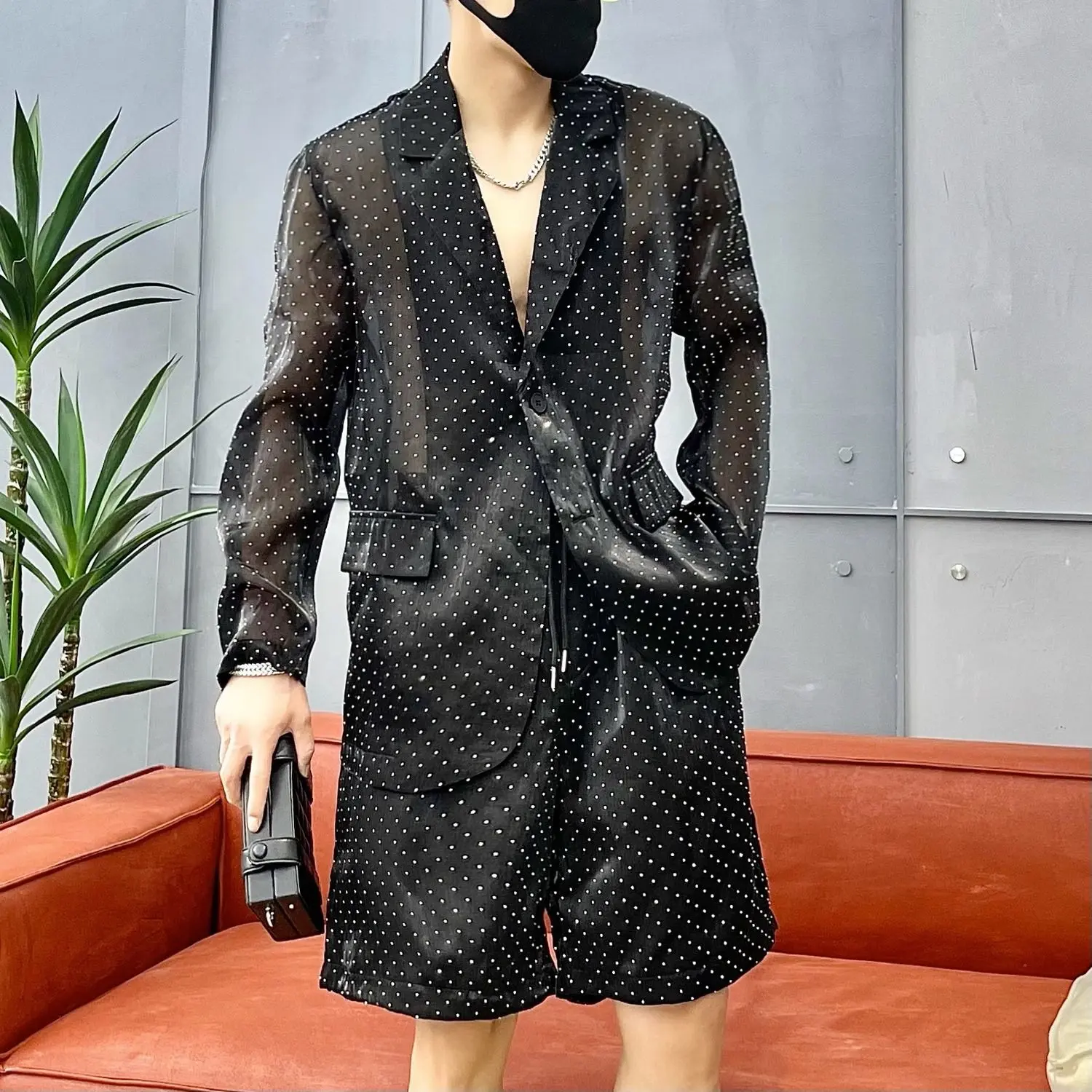 Bộ Đồ Thời Trang 2023 Bộ Đồ Mỏng Sáng Bóng Mới Mùa Hè Cho Nam Bộ Đồ Hai Mảnh Thoáng Khí Chống Nắng Sang Trọng Giá Cả Phải Chăng Cho Nam