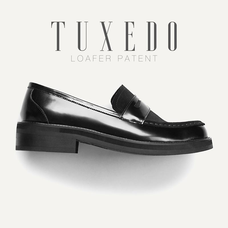 RESTOCK Giày tây nam da bò giày lười nam TUXEDO LOAFER sang trọng giày công sở cao cấp lịch lãm TONKIN có size lớn đế Cao Su khâu
