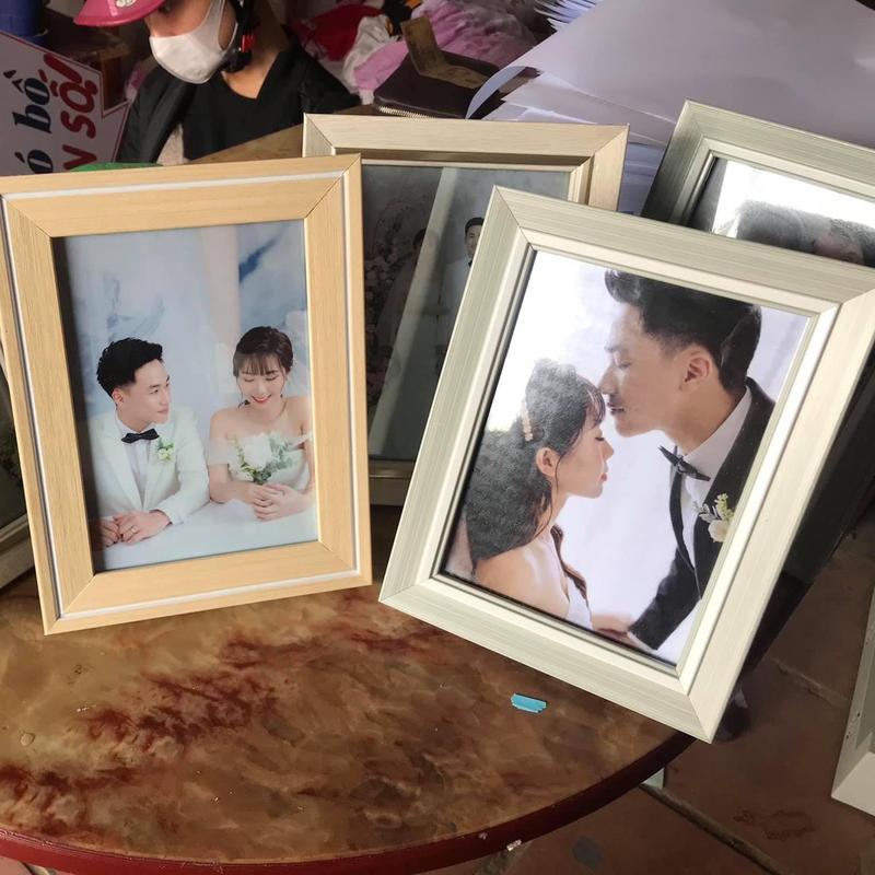  Combo 5 Khung 5 Ảnh -   Mặt MICA   - Hỗ trợ in ảnh   Tặng kèm móc treo và chân chống   Decor Khung Tranh Decor Phòng Trang Trí Nhà Treo Tường 