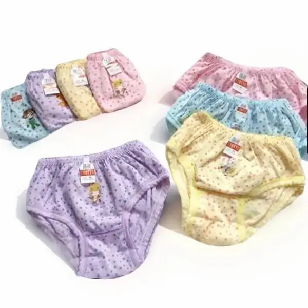6 PCS Celana Dalam CD Anak Perempuan Motif Lucu | S M L XL | Katun Lembut | Pinggang Karet 1