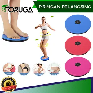 Jogging Magnetic Trimmer Body Plate Alat Olahraga Piring Senam Praktis