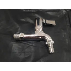 (Praktis) Keran Air Plastik Taman ESCA Kran Tembok Mesin Cuci 1/2 Inch Warna Chrome Anti Karat Awet Tahan Lama Bahan ABS Chrome