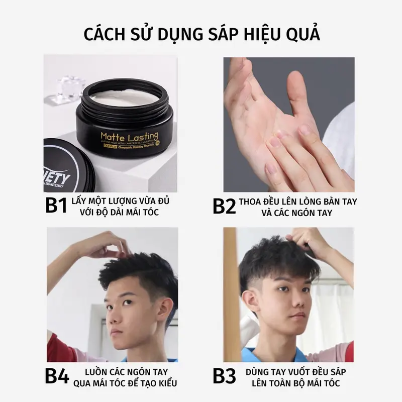 Sáp vuốt tóc nam Variety chính hãng, wax vuốt tóc, keo kéo vuốt tóc gel nam nữ  Chăm Sóc Tóc Pomade Chăm Sóc Tóc Dưỡng Tóc Serum 3