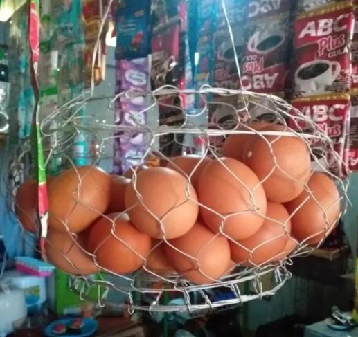 KERANJANG TELUR KAWAT UKURAN BESAR GRATIS PEMISAH KUNING TELUR/ KERANJANG TELOR KAWAT / KERANJANG TELUR UKURAN BESAR 1