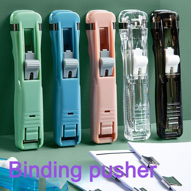 Paper Pusher Clipper Stapler File Small Clip Stationery Fixe - TikTok ...
