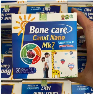 [Combo 3 hộp] Chính Hãng Canxi Nano Bone Care Calcium Nano MK7 canxi phát triển chiều cao, chắc xương, răng.