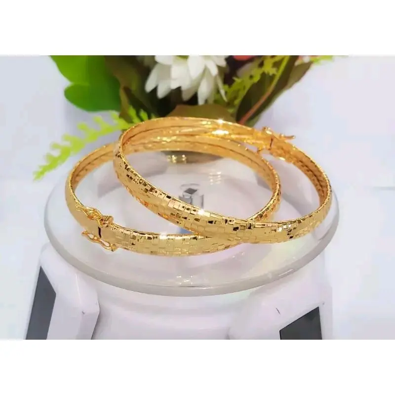 1pcs gelang pasir Bangkok Thailand lapis mas import termewah
