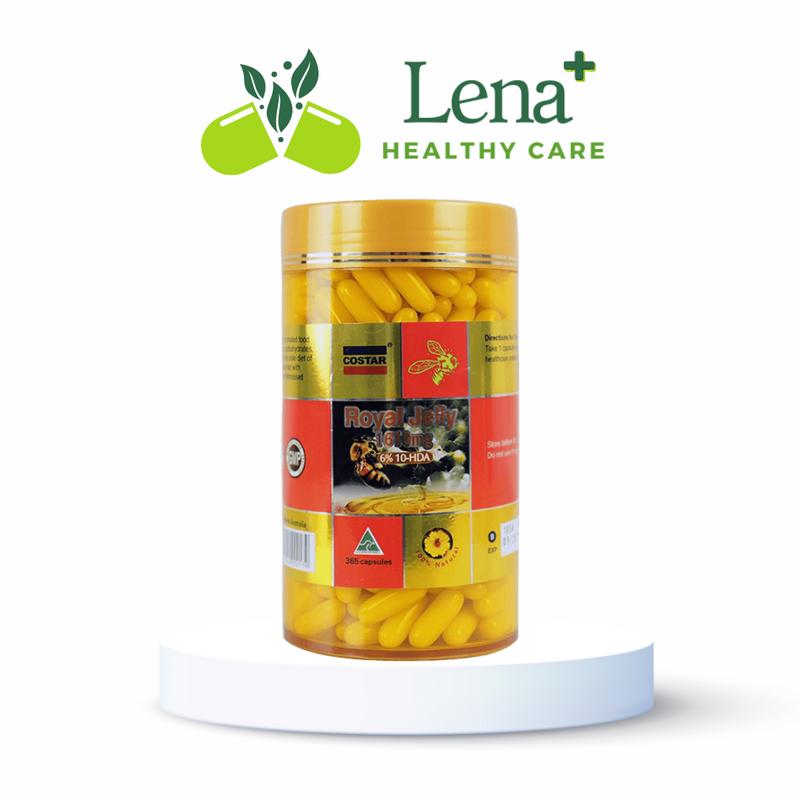  Viên Uống Sữa Ong Chúa của Úc -Costa Royal Jelly 1610mg - Hộp 365 viên- Dành cho người lớn - thực phẩm bổ sung sức khoẻ 