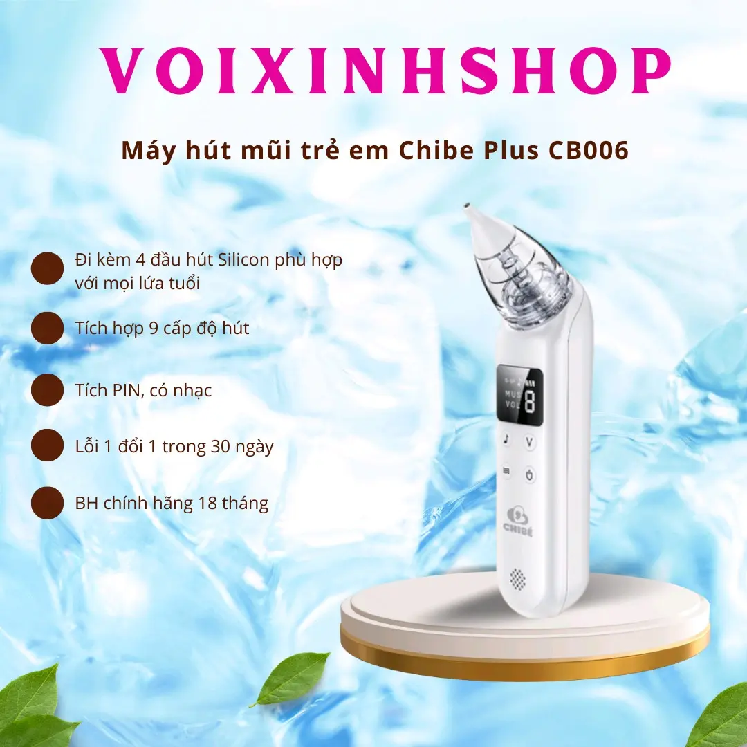 Máy hút mũi trẻ em Chibe Plus Cho Bé dung  cu