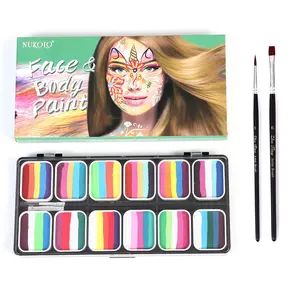 Cat Wajah Face Paint Dan Brush Set Body Face Painting Makeup Set