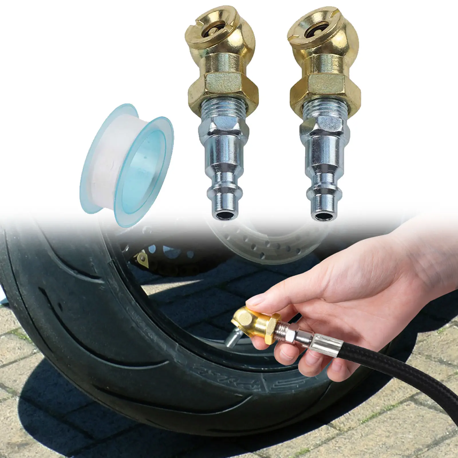 For Quick Connect Tire Inflator Valve Easy Pneumatic Tire Inflation ...