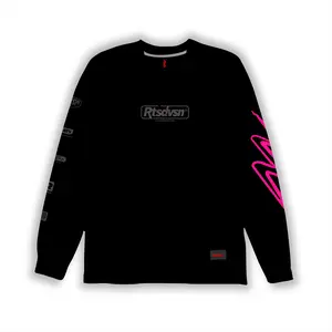 T-SHIRT LOCAL SIZE RTSDVSN 406 | LENGAN PANJANG MOTIF STATIC NOISE | Combed Kaos