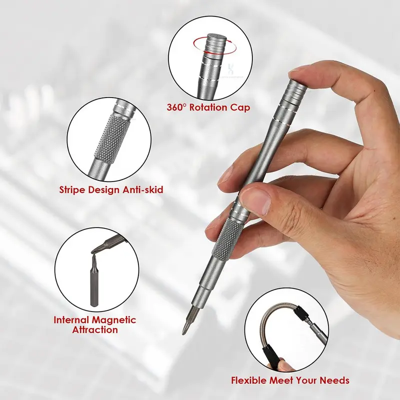 128-In-1 Precision Screwdriver, Multifunctional Electronic Devices Repair & Assembly Tool, Tool Kits With Storage Box 7