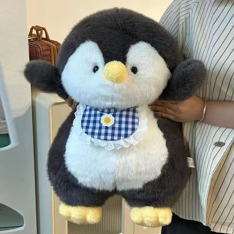 Cute Apron Penguin Plush Toy Baby's Doll Doll for Girls Ragdoll Sleeping Pillow Wansheng Gift