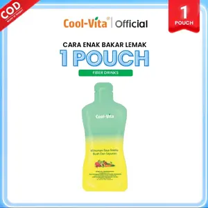 [1 Pouch] Coolvita Fiber Drink Minuman Detox Serat Makanan |  Rasa Buah dan Sayuran | pembersihan usus  | lancarkan pencernaan | solusi BAB lancar  Atasi sembelit ORI