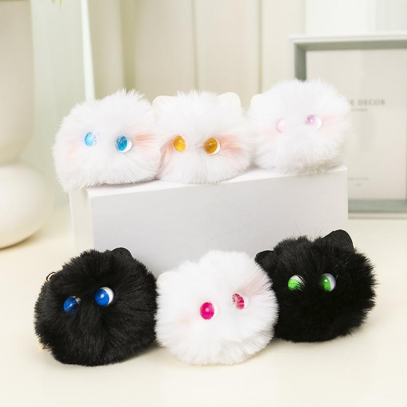  Mặt Dây Chuyền Nhồi Bông Hình Quả Bóng Mèo Màu Hồng Làm Bằng Tay Phong Cách Truyện Tranh Sách Đỏ Nhỏ Móc Chìa Khóa Hình Mèo Thích Hợp Cho Phong Cách Cô Gái Trẻ,Túi Quyến Rũ Móc Chìa Khóa Trẻ Em Tuyệt Vời Làm Quà Tặng  Móc Chìa Khoá Women Móc Khóa 