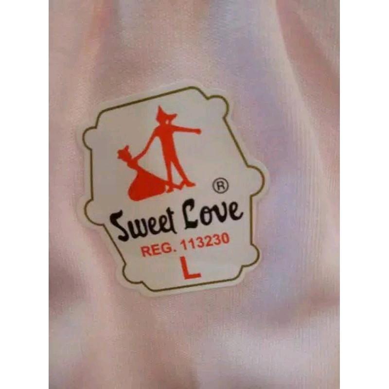 3 pcs - Celana Dalam Wanita Sweet Love Original / Bahan Kaos Tebal / bahan katun / mtoif polos/ Size L LL LLL LLLL 2