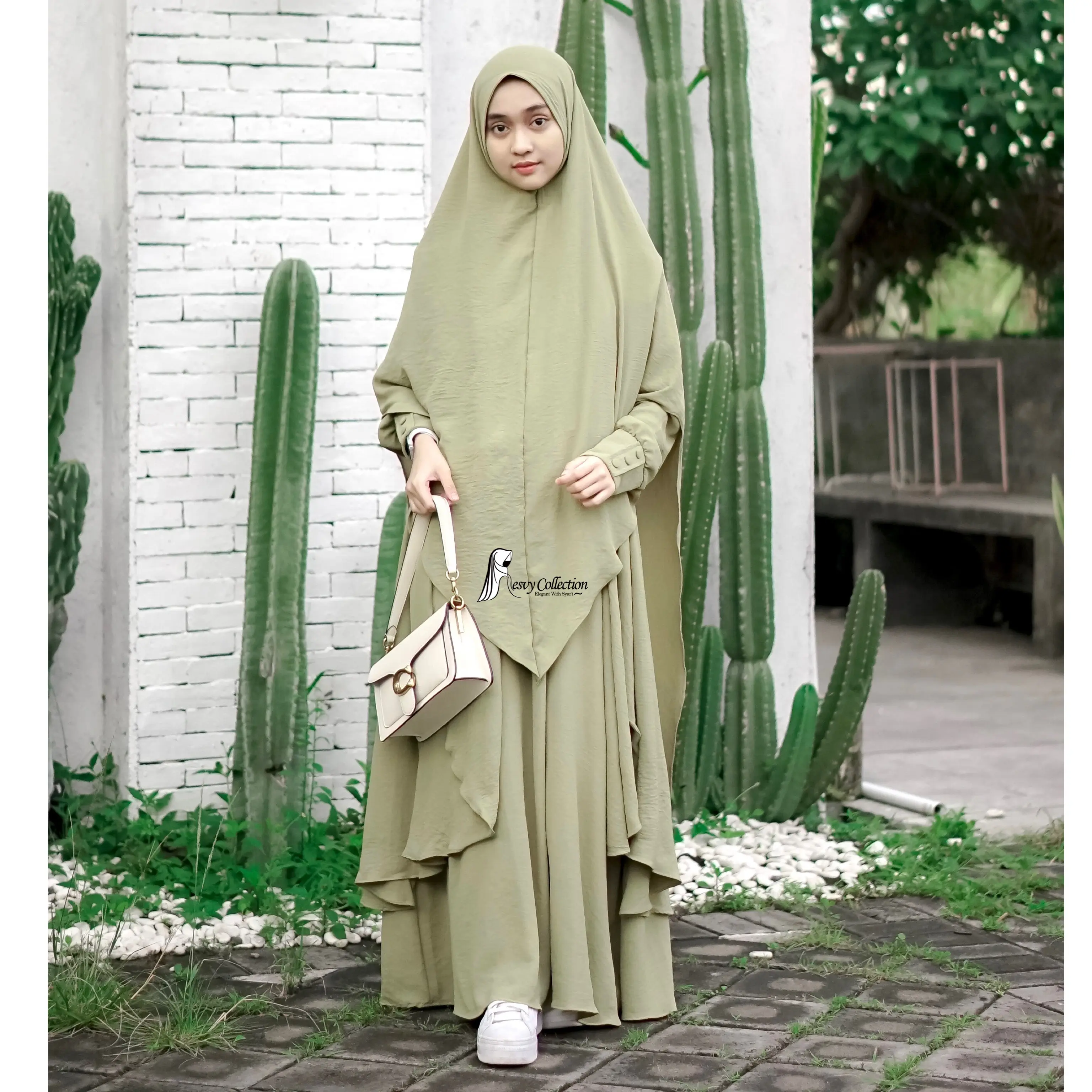 gamis syari set YUMNA byresvy_collection mewah elegant simple