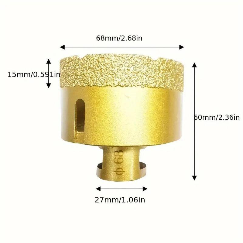 Product Introduction of M14 Thread Vacuum Brazed Diamond Drill Bit, Durable Dry and Wet Drilling Core Bit, Hole Saw Crown For Marble Ceramic Tile Glass 7