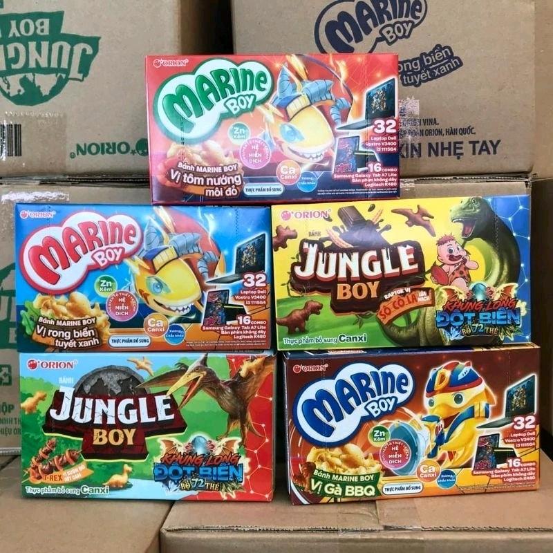 1 thùng = 20 hộp Bánh cá MARINE BOY mix 5 vị bổ sung CANXI 35g