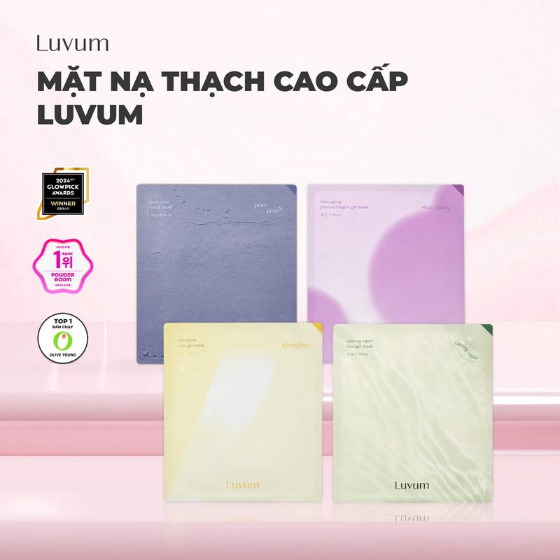 Mặt Nạ Giúp Dưỡng Da Chuyên Sâu Luvum Gel Mask 33g (Mặt Nạ Thạch/ Mặt Nạ Bùn) (1 Miếng)