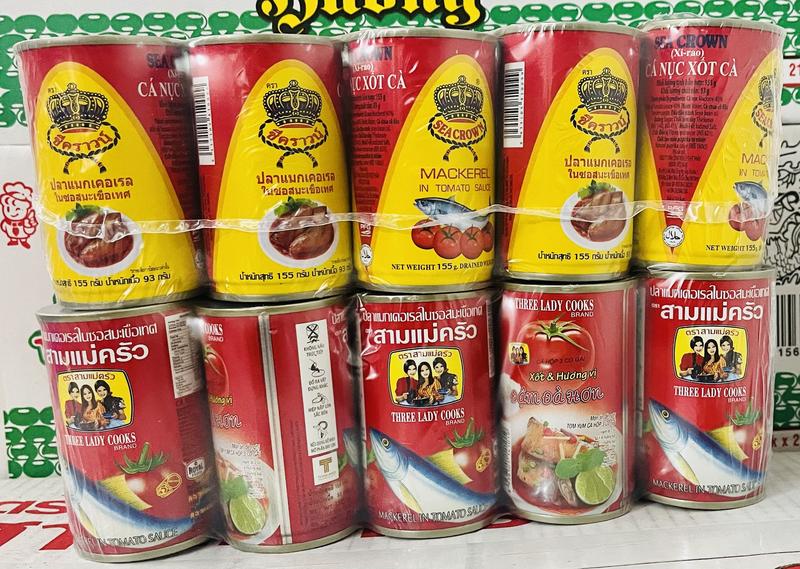 Product Introduction of Cá nục sốt cà 3 Cô Gái/Sea Crown nắp bật lon thiếc (155g) 9