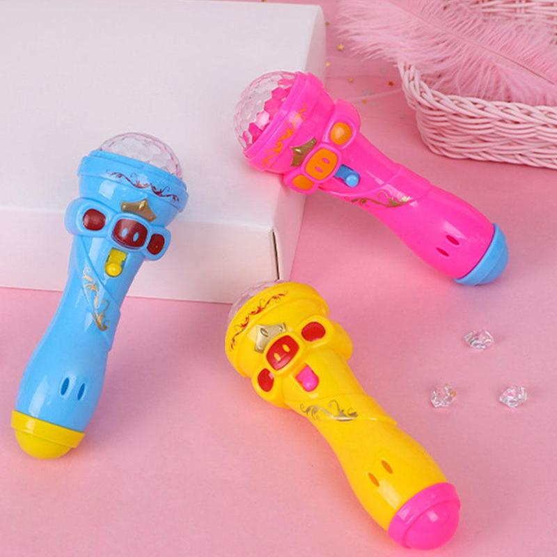 Product Introduction of Classic Flash Microphone Toys Mini Cute Music Karaoke Star Prop Light Mike Luminous Toys W4L1 N2C1 27