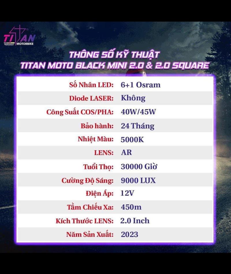 Product Introduction of [ĐT] Bi Titan Black Mini 2.0 Vuông Tròn (1 Quả) 4